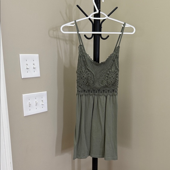 Topshop Dresses & Skirts - Topshop Olive Green Mini Dress